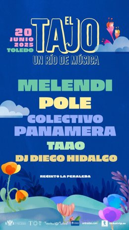 Cartel del festival 'El Tajo_Un río de música'.