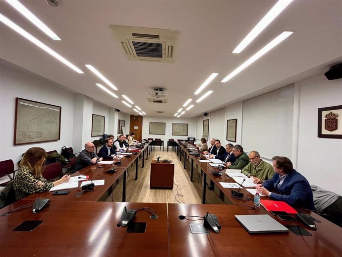 Imagen de la reunión del Consorcio Alta Velocidad-Comarca de Pamplona