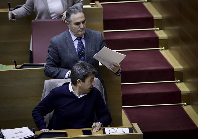 El vicepresidente Francisco José Gan Pampols y el 'president' Carlos Mazón