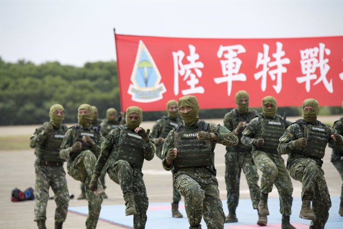 Archivo - September 21, 2023, Taipei, Taiwan: The Taiwanese Defense Ministry invited media and esteemed guests to the Hukou army base on September 21, 2023 a few days ahead of a public open-house event in northern Taiwan. The spectacle featured an impress