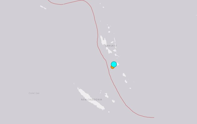 Seísmo en Vanuatu, a 21 de diciembre de 2024