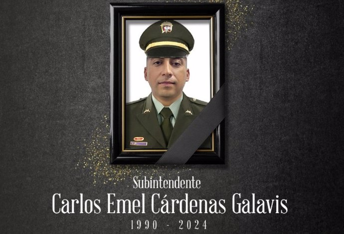 El subintendente de la Policía de Colombia Carlos Cárdenas Galavis