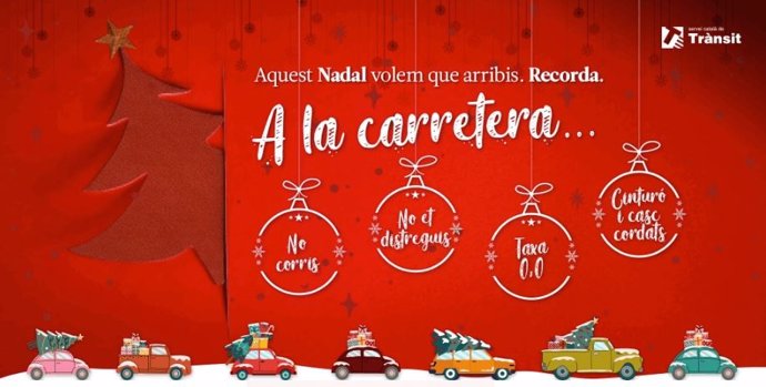 Campaña de Trànsit de cara a las fiestas de Navidades