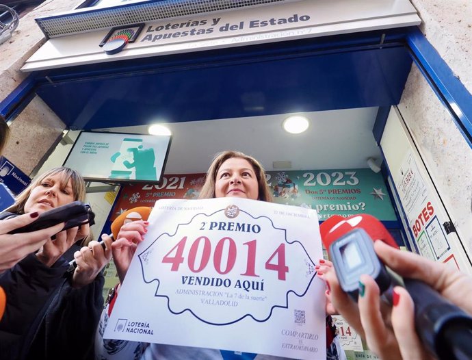 Administración De Lotería Nº7 De Valladolid Que Ha Repartido El Segundo Premio De La Lotería De Navidad.