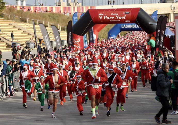 I Carrera Papá Noel de Barcelona, a 22 de diciembre de 2024