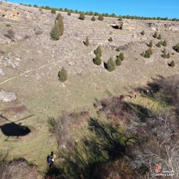 Rescatado un septuagenario herido en Torreiglesias (Segovia).