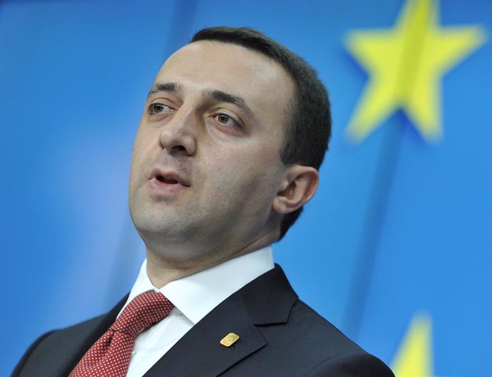 Archivo - BRUSSELS, June 27, 2014  Georgian Prime Minister Irakli Garibashvili addresses a press conference during the second day of the EU Summit at its headquaters in Brussels, Belgium, 27 June 2014. EU signs association agreements with Ukraine, Georgia