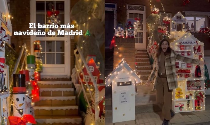 El barrio más navideño de Madrid al estilo 'Dyker Heights': "sus decoraciones recuerdan a Nueva York"