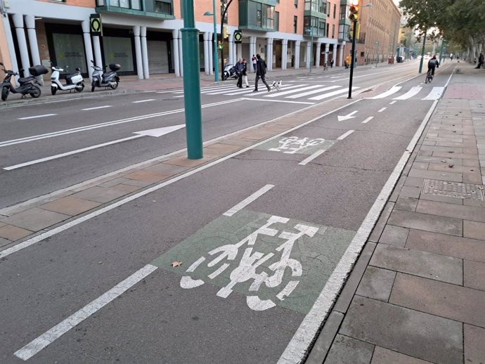 VOX quiere eliminar el límite a 30 km/h en tramos del paseo Echegaray donde hay dos carriles en un sentido y también carril-bici