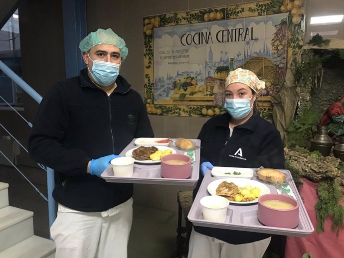 Menú de nochebuena en el Hospital Virgen del Rocío.