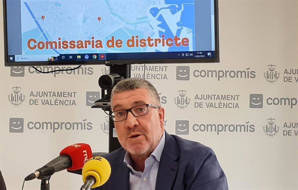 Archivo - El concejal de Compromís en el Ayuntamiento de Valncia Ferran Puchades. Imagen de archivo
