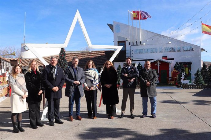 El consejero de Presidencia, Justicia y Administración Local de la Comunidad de Madrid, Miguel Ángel García Martín, en una visita de Fresno de Torote.