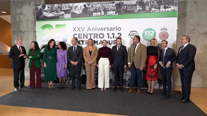 Acto del XXV Aniversario del Centro 112 Extremadura