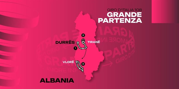 'Grande Partenza' Del Giro De Italia 2025, Que Tendrá Lugar En Albania