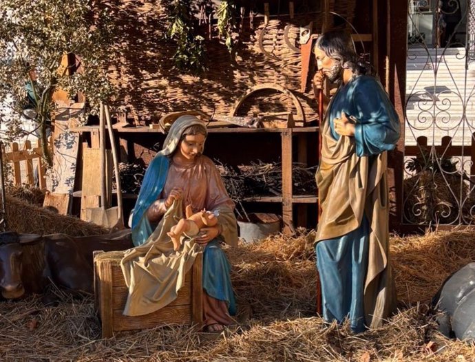 El Niño Jesús vandalizado la pasada madrugada.