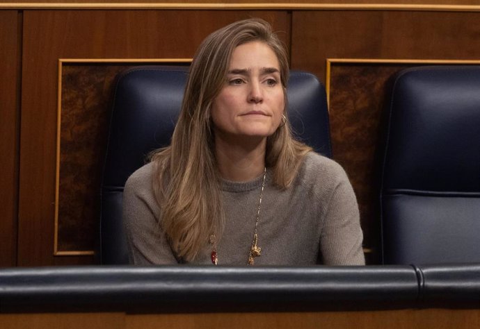 La vicepresidenta tercera y ministra para la Transición Ecológica, Sara Aaagesen, durante una sesión de control al Gobierno en el Congreso de los Diputados, a 27 de noviembre de 2024, en Madrid (España).