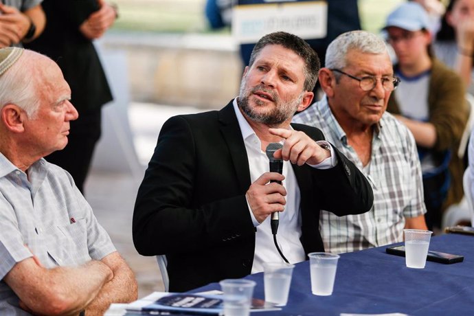 Archivo - Bezalel Smotrich, ministro de Finanzas israelí.