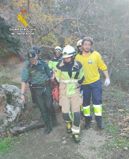 Operativo de rescate en Bogarra.