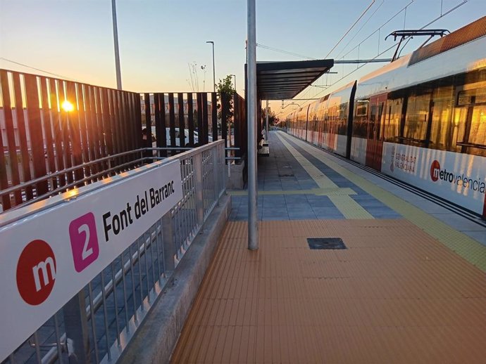 El tramo Paterna-Llíria de la línea 2 de Metrovalencia se incorpora al resto de líneas de metro y tranvía en servicio