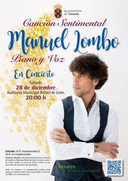 Cartel del concierto 'Canción Sentimental' en Tomares (Sevilla).