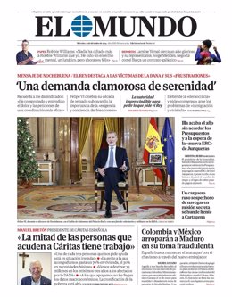 Portada de La Vanguardia del miércoles 25 de diciembre de 2024