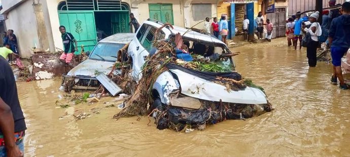 Archivo - Inundaciones en Haití