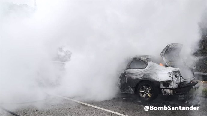 Incendio de vehículo.