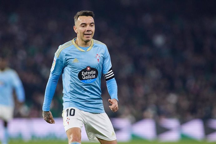 Archivo - Iago Aspas, en un partido con el Celta de Vigo.