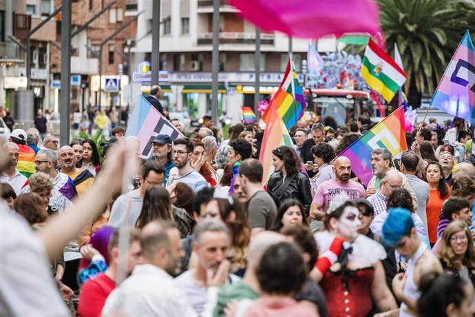 Archivo - Marcha Orgullo 2024 en Logroño