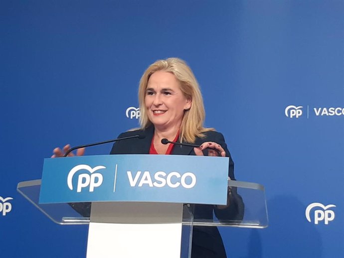 Archivo - La secretaria general del PP vasco, Esther Martínez.