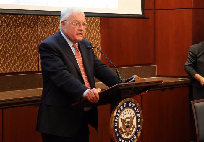 Archivo - July 25, 2024, Washington Dc, United States: Lt. Gen. Keith Kellogg, former U.S. National Security Advisor to the Vice President and President, speaking at the Senate Briefing. A U.S. Senate Briefing, entitled, Iran Policy: Countering the Regime