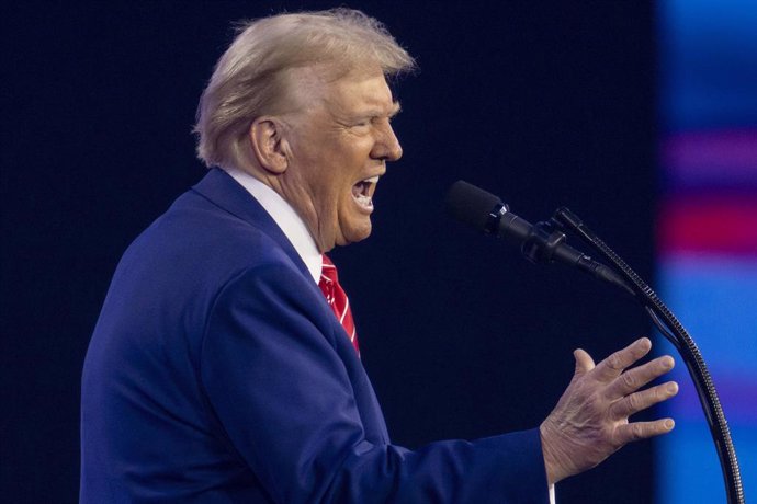 22 December 2024, US, Phoenix: US President-elect Donald Trump speaks on day four of Turning Point USA's AmericaFest 2024. Photo: Brian Cahn/ZUMA Press Wire/dpa