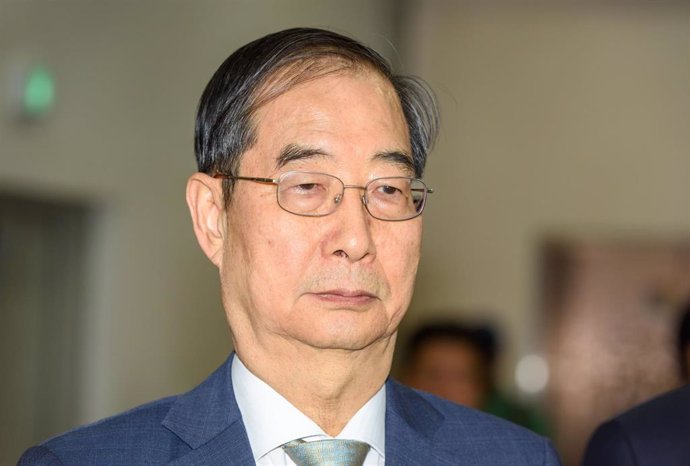 Archivo - El primer ministro de Corea del Sur, Han Duck Soo, actualmente presidente interino del país tras la decisión de Yoon Suk Yeol tras su decisión de imponer la ley marcial (archivo)