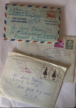 Cartas intercambiadas entre entre el Premio Nobel de Medicina Severo Ochoa y su esposa, Carmen García Cobián, entre 1947 y 1977.