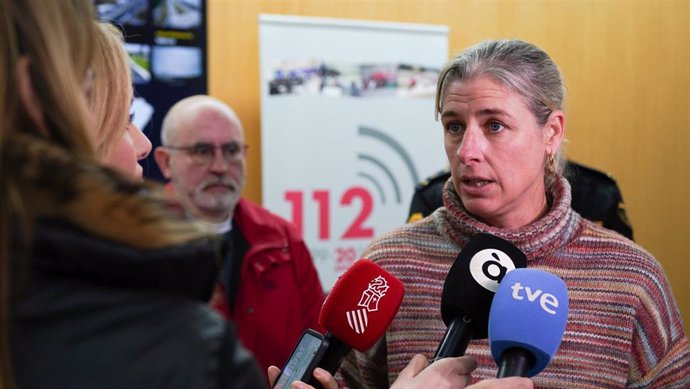 La secretaria autonómica de Seguridad y Emergencias, Irene Rodríguez, tras la reunión de este jueves del Centro de Coordinación Operativa Integrado (Cecopi)