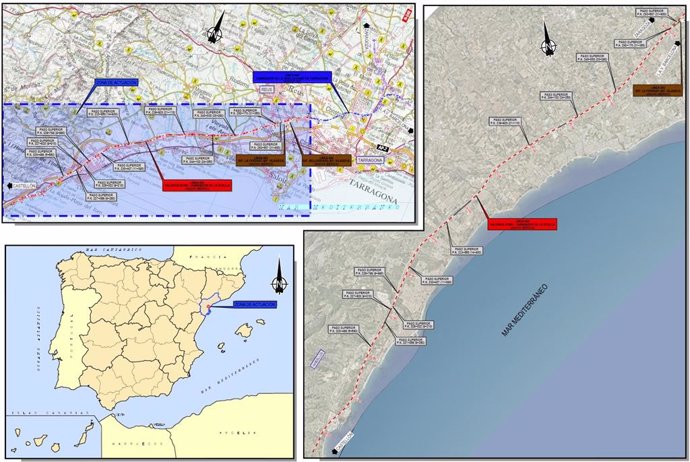 Plano de situación de las obras de Adif