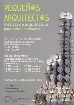 El Ayuntamiento de Logroño colabora en el Festival Pequeños Arquitectos que se celebrará del 27 al 30 de diciembre