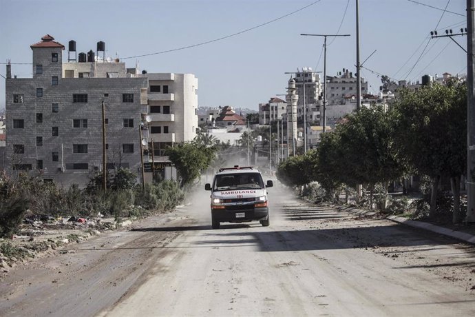 Ambulancia de la Media Luna Roja en Cisjordania