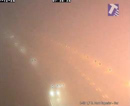 Niebla en la C-58 en Barcelona