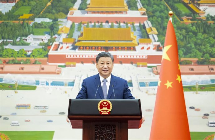 El presidente de China, Xi Jinping, durante un acto oficial en Pekín (archivo)
