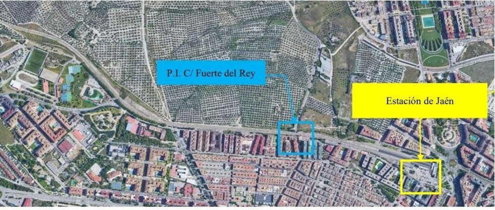 Mapa con la zona objeto de la actuación licitada.