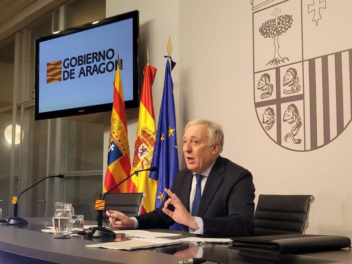 El consejero de Fomento, Logística, Vivienda y Cohesión Territorial del Gobierno de Aragón, Octavio López.