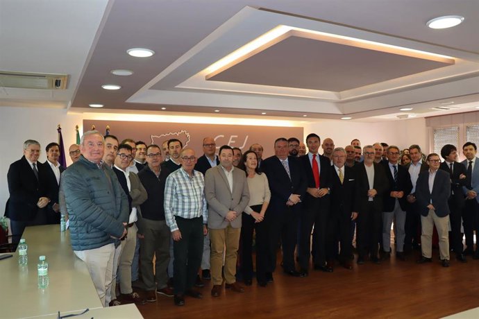 Reunión de la junta directiva de la Confederación de Empresarios de Jaén.
