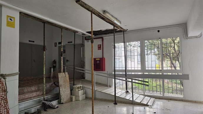 Obras en un colegio llevadas a cabo por la Junta.