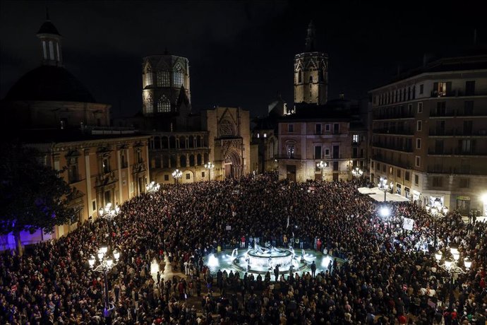 Manifestación contra la gestión de la dana del presidente de la Generalitat Valenciana, Carlos Mazón (archivo)