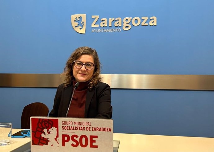 Archivo - La concejal del PSOE en el Ayuntamiento de Zaragoza Marta Aparicio.