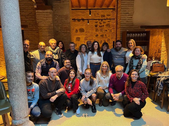 Encuentro de los concejales del PSOE en Toledo con medios de comunicación.