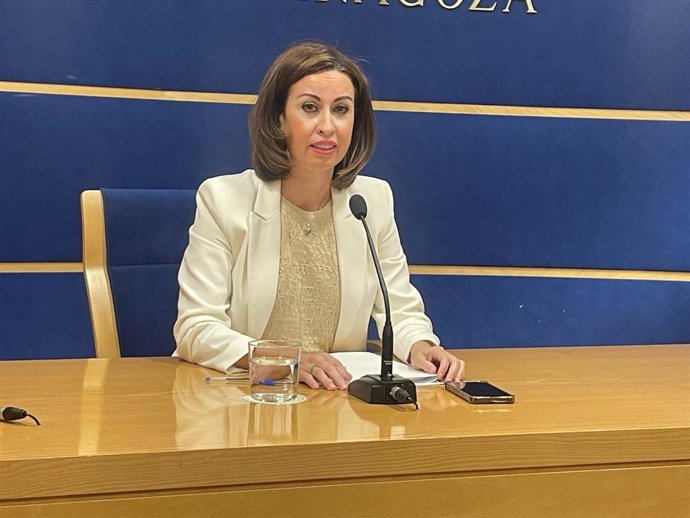 Archivo - La vicepresidenta de la DPZ y alcaldesa de Ejea de los Caballeros, Teresa Ladrero.