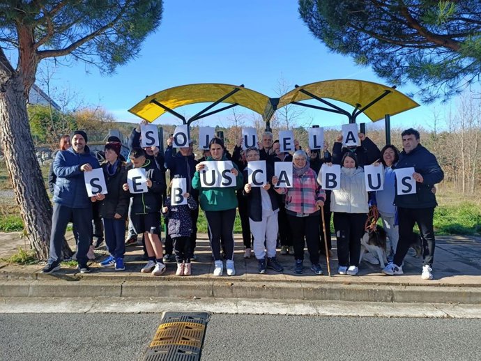Protesta de los vecinos de Sojuela