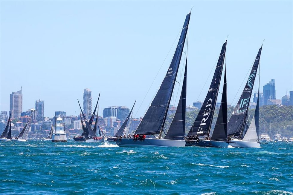 26 December 2024, Australia, Sydney: Yachts compete in the 2024 Sydney Hobart Yacht Race. Photo: Mark Evans/AAP/dpa
